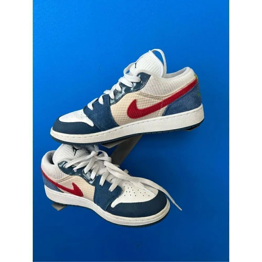 Nike Air Jordan 1 Low SE (GS) Shoes Big Kids SZ 7Y French Blue DR6960-400 NWB